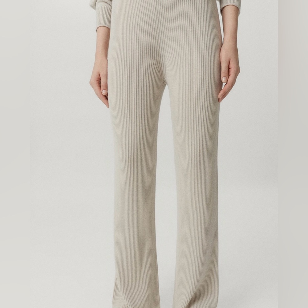 Abercrombie & Fitch Cream Wide Leg Pants